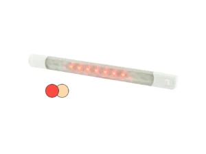 Hella Marine Surface Strip Light w/Switch - Warm White/Red LEDs - 12V