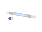 Hella Marine Surface Strip Light w/Switch - Warm White/Blue LEDs - 12V