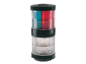 Hella Marine Tri-Color Navigation Light/Anchor Navigation Lamp- Incandescent - 2nm - Black Housing - 12V