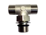 Uflex Boss Style T-Fitting - Nickel - ORB 6 to 3/8" COMP