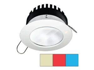 i2Systems Apeiron Pro A503 - 3W - Round - Warm White, Red & Blue - White Finish