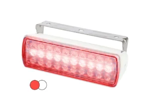 Hella Marine Sea Hawk XL Dual Color LED Floodlights - Red/White LED - White Housing