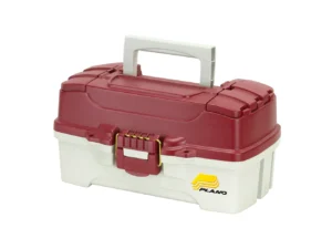 Plano 1-Tray Tackle Box w/Duel Top Access - Red Metallic/Off White