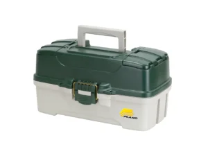 Plano 3-Tray Tackle Box w/Duel Top Access - Dark Green Metallic/Off White