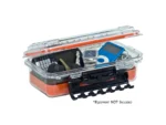 Plano Waterproof Polycarbonate Storage Box - 3500 Size - Orange/Clear