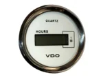 VDO Cockpit Marine 52mm (2-1/16") LCD Hourmeter - White Dial/Chrome Bezel