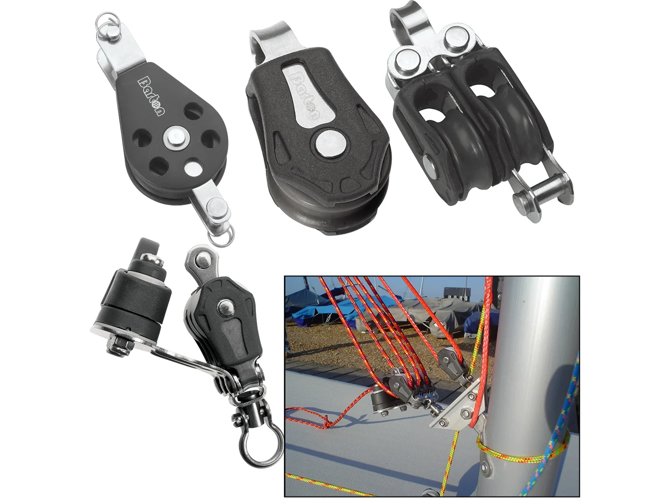 Barton Marine Laser Replica 15:1 Boom Vang Assembly