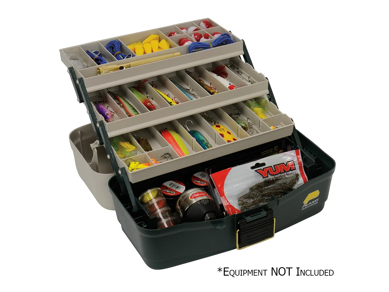 Plano Three-Tray Fixed Compartment Tackle Box