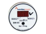 Samlex Dual Battery Monitor - 12V or 24V - Auto Detection