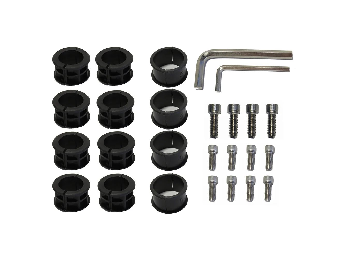 SurfStow SUPRAX Parts Kit - 12-Bolts, 3 Sizes of Inserts, 2-Allen Wrenches