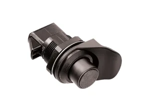 Southco Non-Locking Flush/Knob Latch - Black Plastic