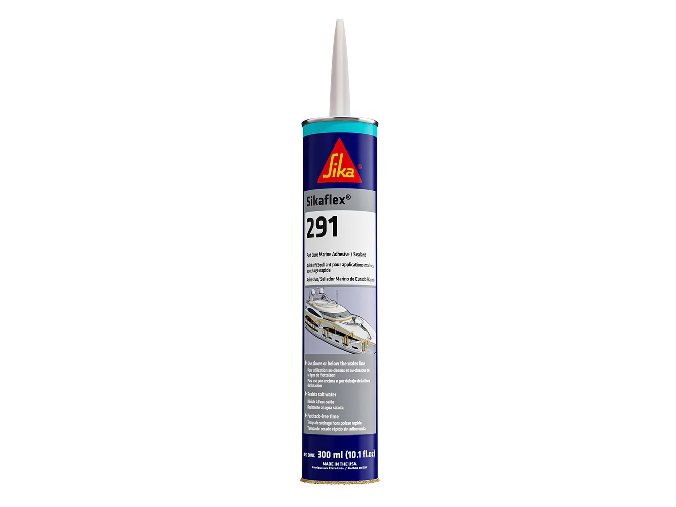 Sika Sikaflex® 291 Fast Cure Adhesive & Sealant 10.3oz(300ml) Cartridge - Black