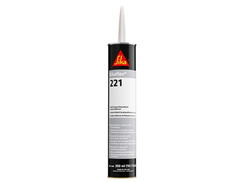 Sika Sikaflex® 221 Multi-Purpose Polyurethane Sealant/Adhesive - 10.3oz (300ml) Cartridge - White