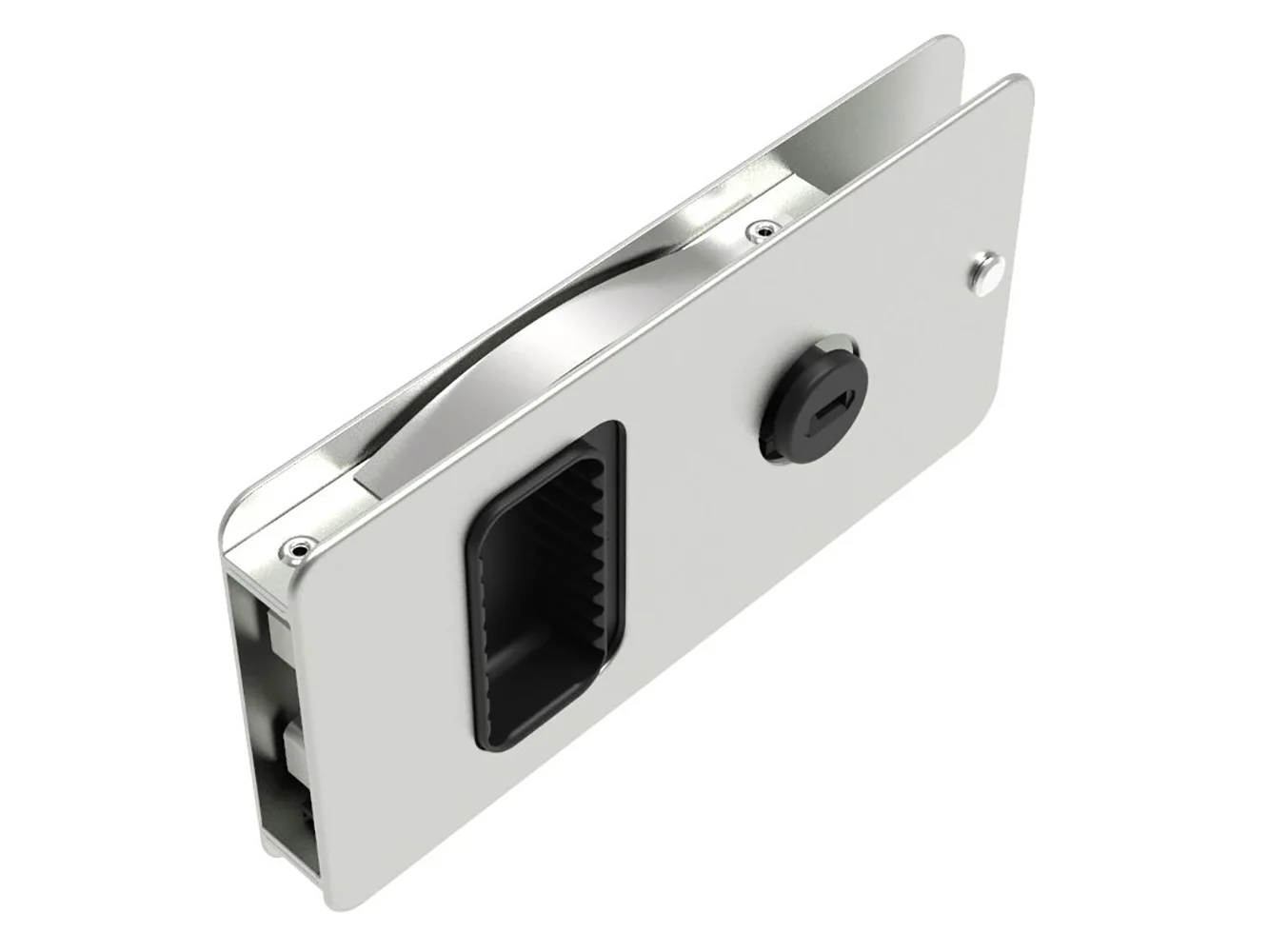 Southco Flush Sliding Door Latch - Square - Aluminum