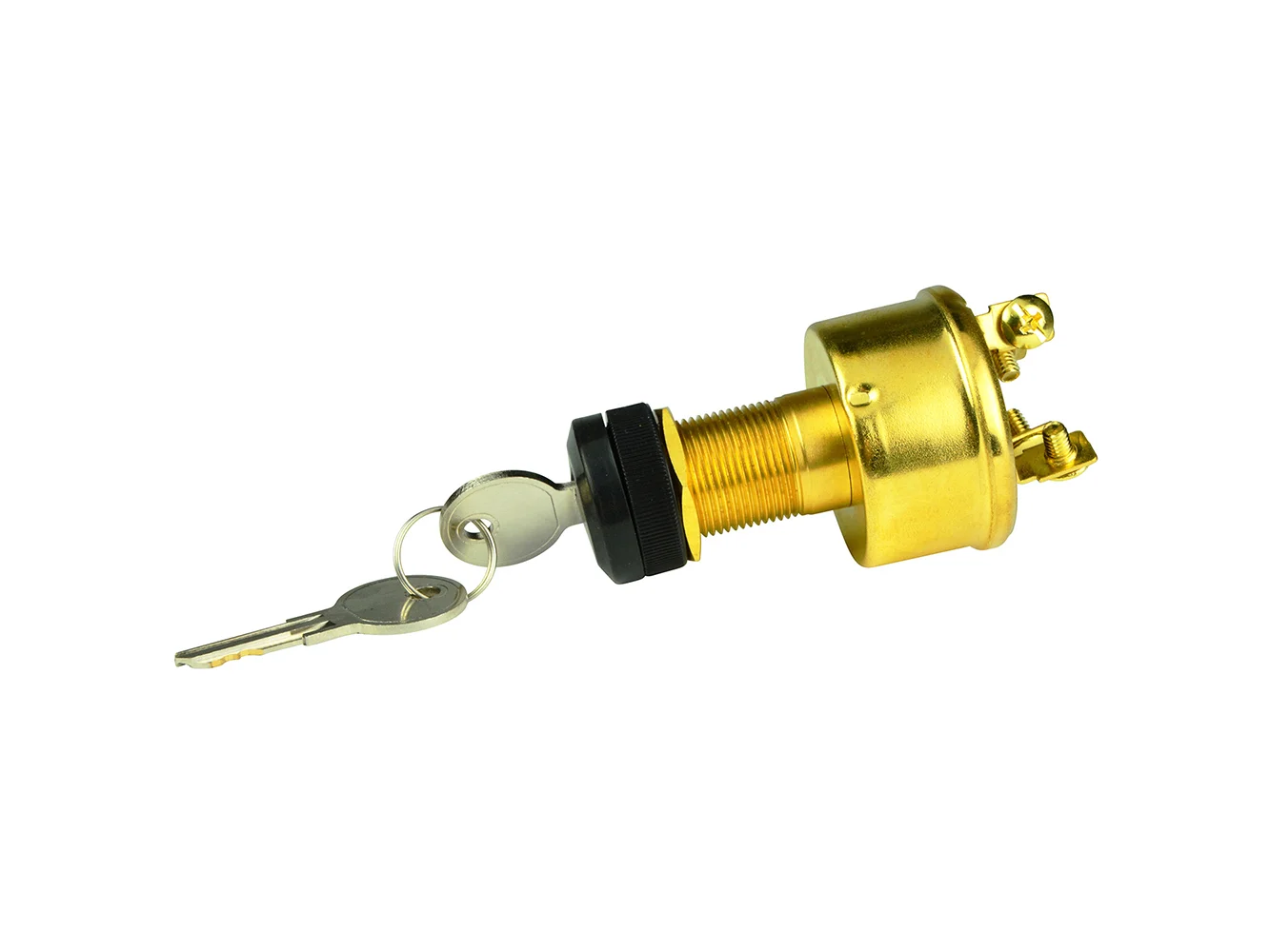 BEP 4-Position Brass Ignition Switch - Accessory/OFF/Ignition & Accessory/Start
