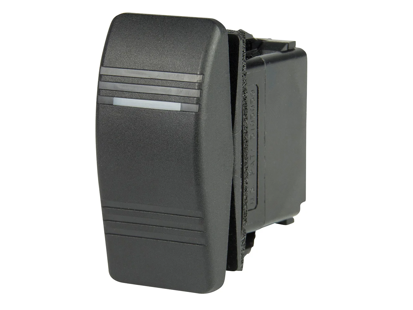 BEP DPDT Contura Switch - 1-Amber LED - ON/OFF/(ON)