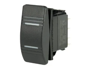 BEP DPDT Contura Switch - 2-Amber LEDs - ON/OFF/ON
