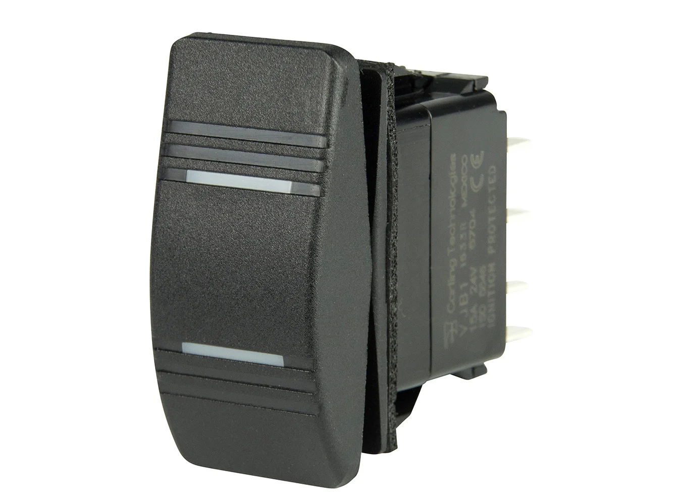 BEP DPDT Contura Switch - 2-Amber LEDs - ON/OFF/ON