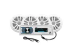 Boss Audio MCK632WB.64 Marine Stereo & 2 Pairs of 6.5" Speaker Kit - White
