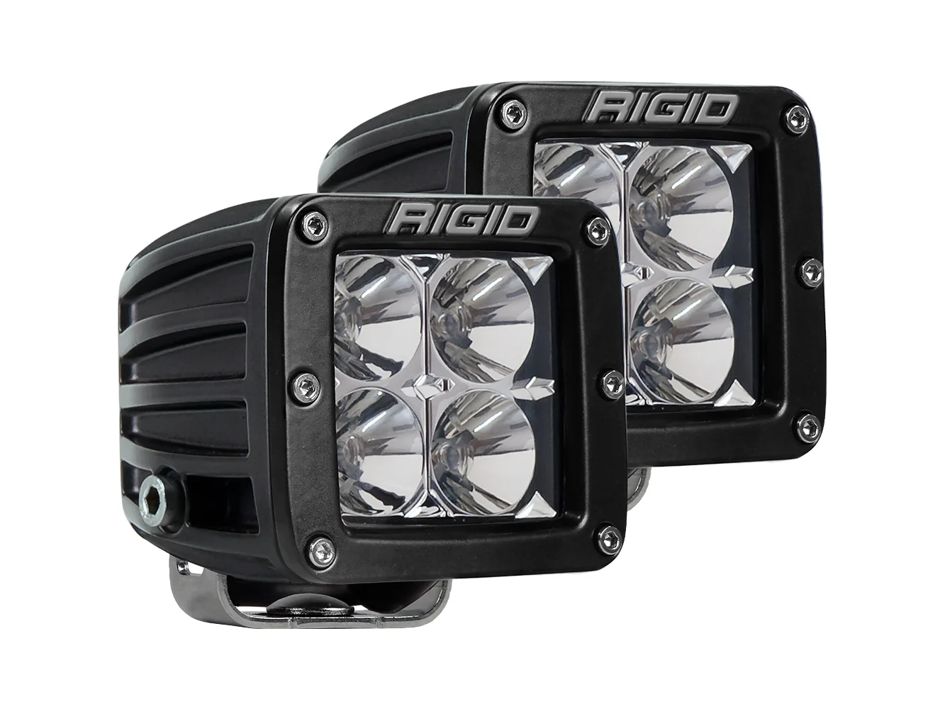 RIGID Industries D-Series PRO Hybrid-Flood LED - Pair - Black