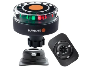 Navisafe Navilight Tricolor 2NM w/Navibolt Base & RIB Mount - Black