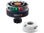Navisafe Navilight Tricolor 2NM w/Navibolt Base & Horizontal Mount - White