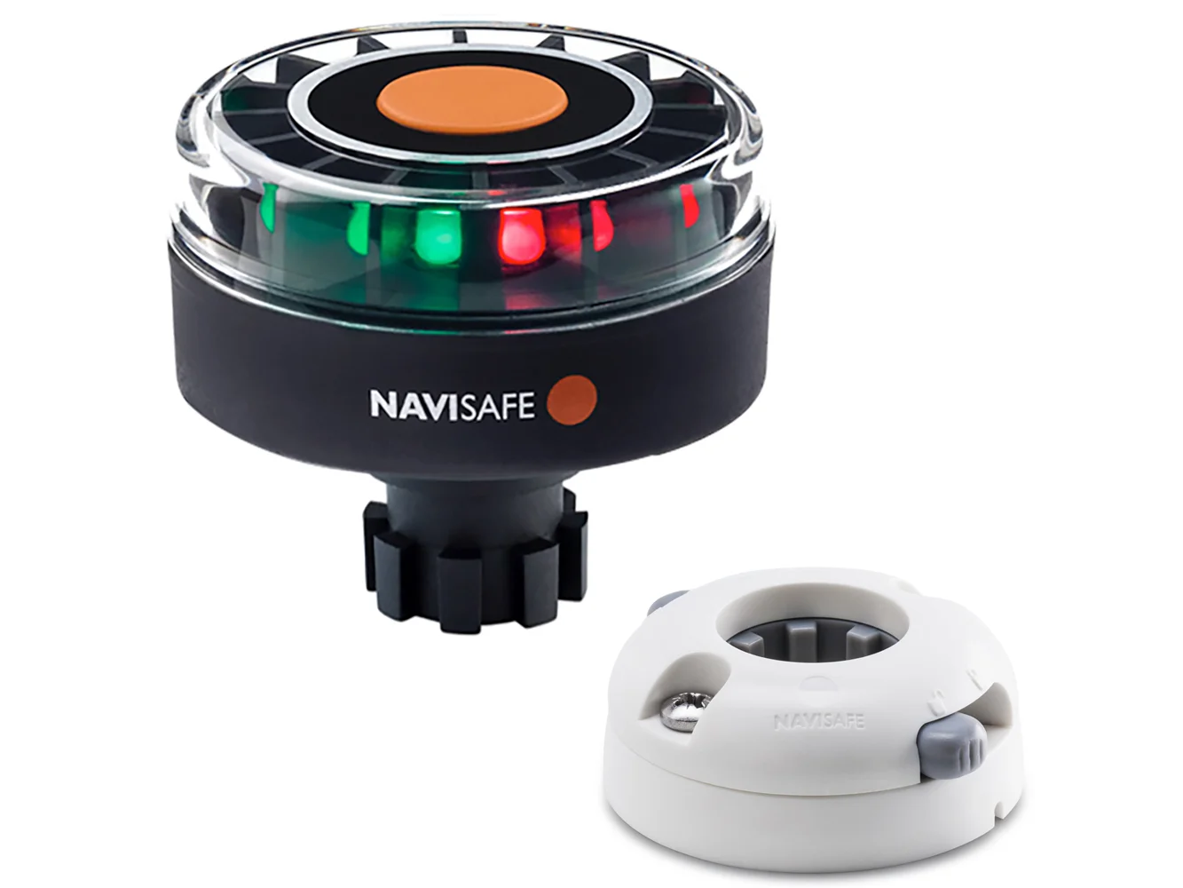 Navisafe Navilight Tricolor 2NM w/Navibolt Base & Horizontal Mount - White