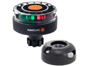 Navisafe Navilight Tricolor 2NM w/Navibolt Base & Horizontal Mount - Black