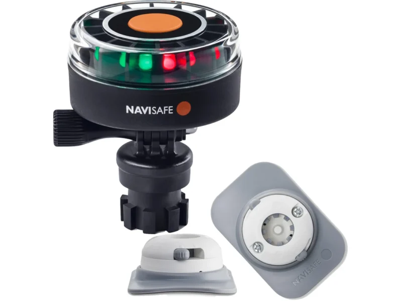 Navisafe Navilight 2NM Tricolor w/Navimount Base & RIB Mount - White