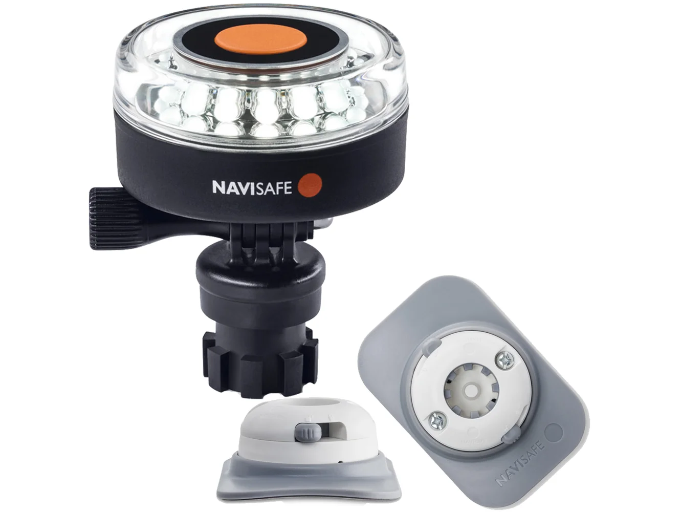 Navisafe Navilight 360° 2NM White w/Navimount Base & RIB Mount - White