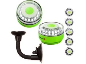 Navisafe Portable Navilight 360° 2NM Rescue - Glow In The Dark - Green w/Bendable Suction Cup Mount