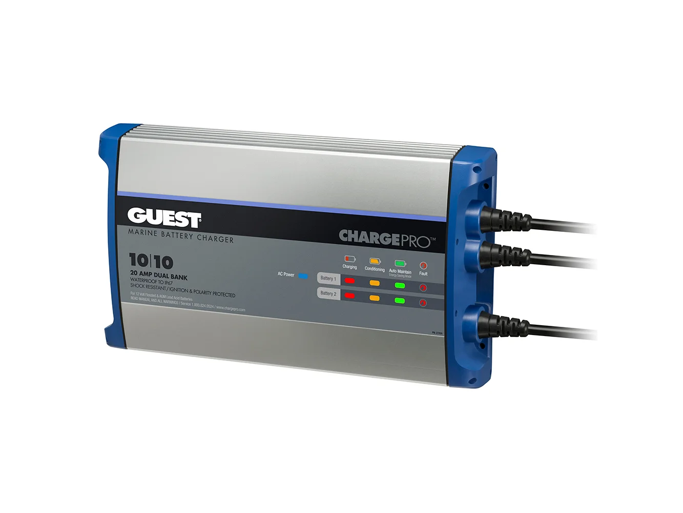 Guest On-Board Battery Charger 20A / 12V - 2 Bank - 120V Input