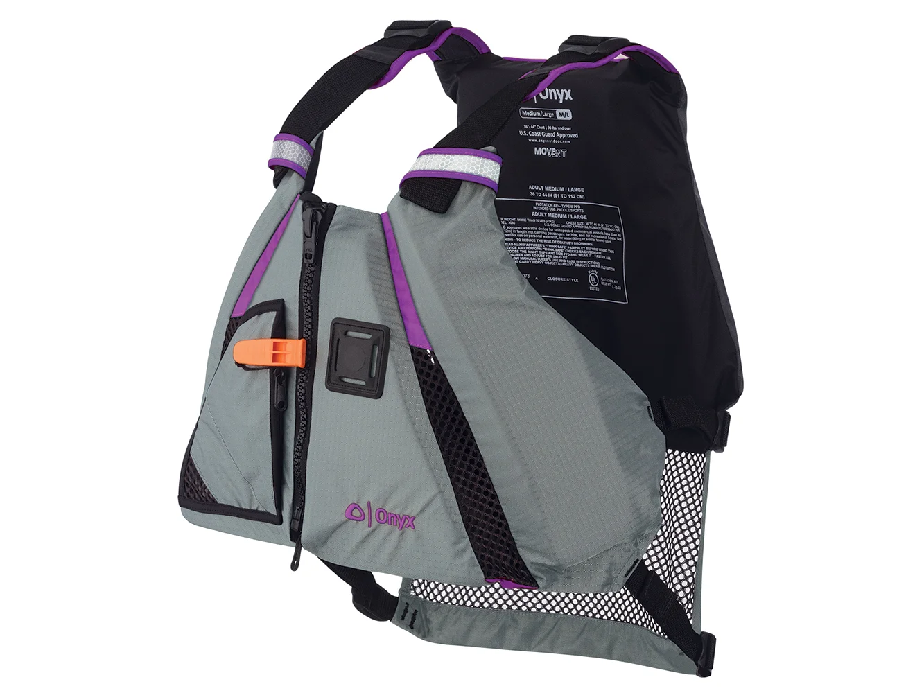 Onyx MoveVent Dynamic Paddle Sports Vest - Purple/Grey - XS/SM