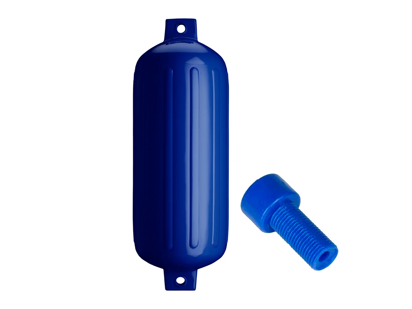 Polyform G-6 Twin Eye Fender 11" x 30" - Cobalt Blue w/Adapter