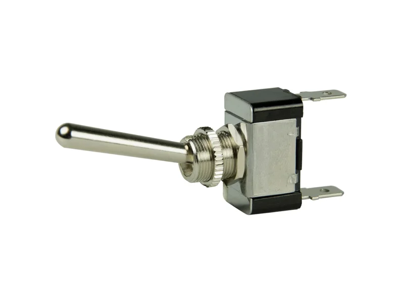 BEP SPST Chrome Plated Long Handle Toggle Switch - ON/OFF