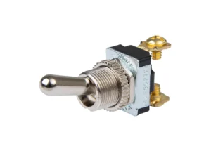BEP SPST Chrome Plated Toggle Switch - 11/16" Handle - OFF/ON