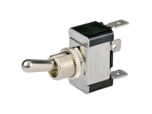 BEP SPDT Chrome Plated Toggle Switch - ON/OFF/ON