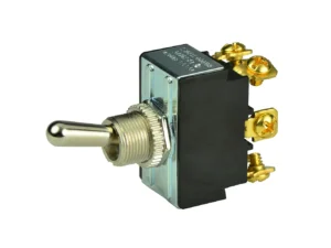 BEP DPDT Chrome Plated Toggle Switch - ON/OFF/ON