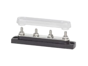 Blue Sea 2307 Common 150A BusBar - (4) 1/4"-20 Studs w/Cover