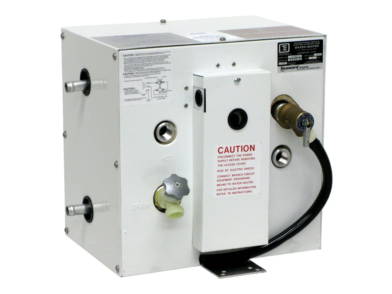 Whale Seaward 3 Gallon Hot Water Heater w/Side Heat Exchanger - White Epoxy - 120V - 1500W
