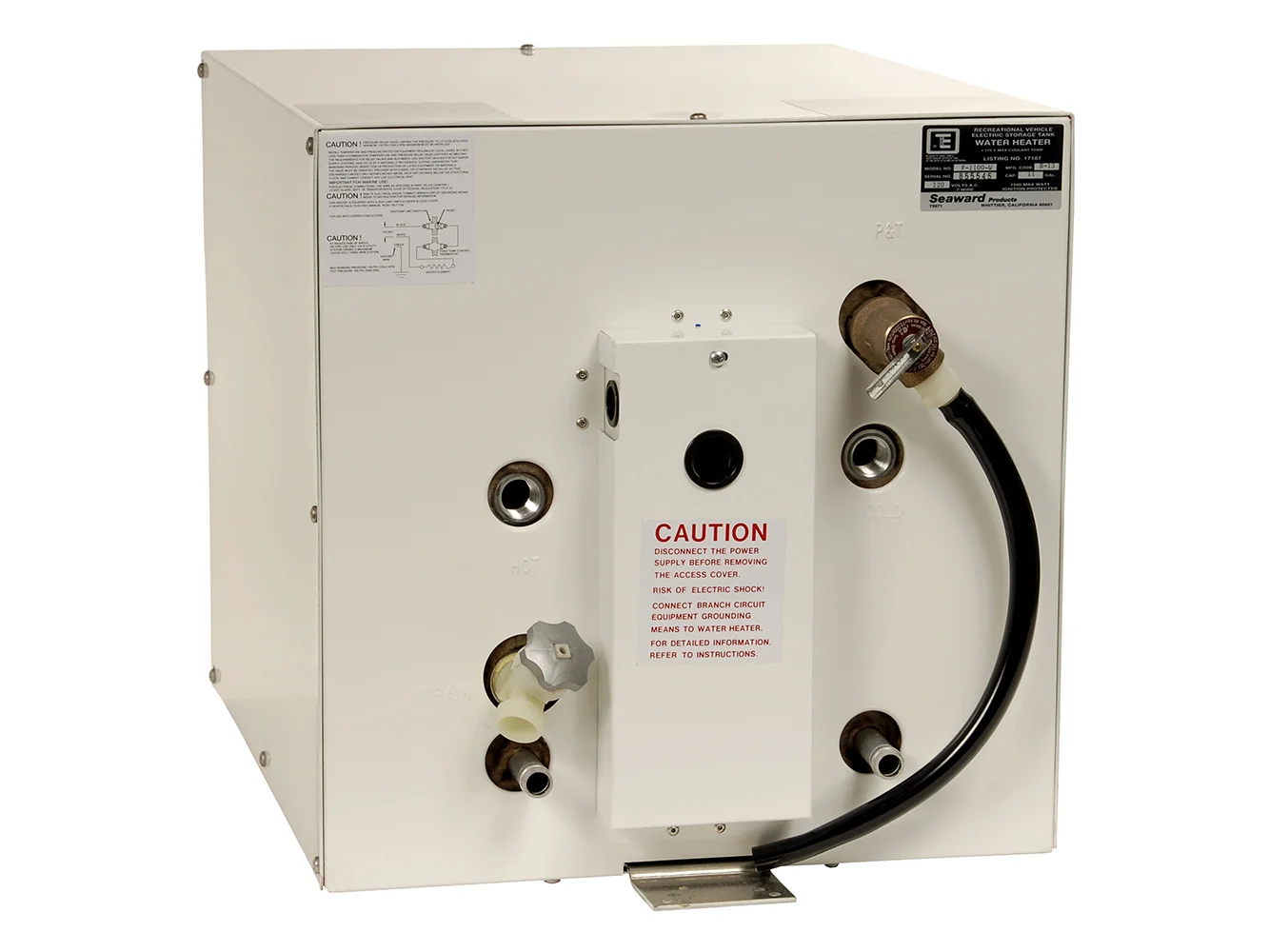 Whale Seaward 11 Gallon Hot Water Heater w/Front Heat Exchanger - White Epoxy - 240V - 1500W