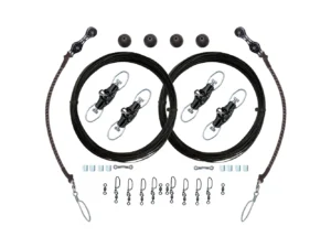 Rupp Double Rigging Kit w/Nok-Outs - 320' Black Mono