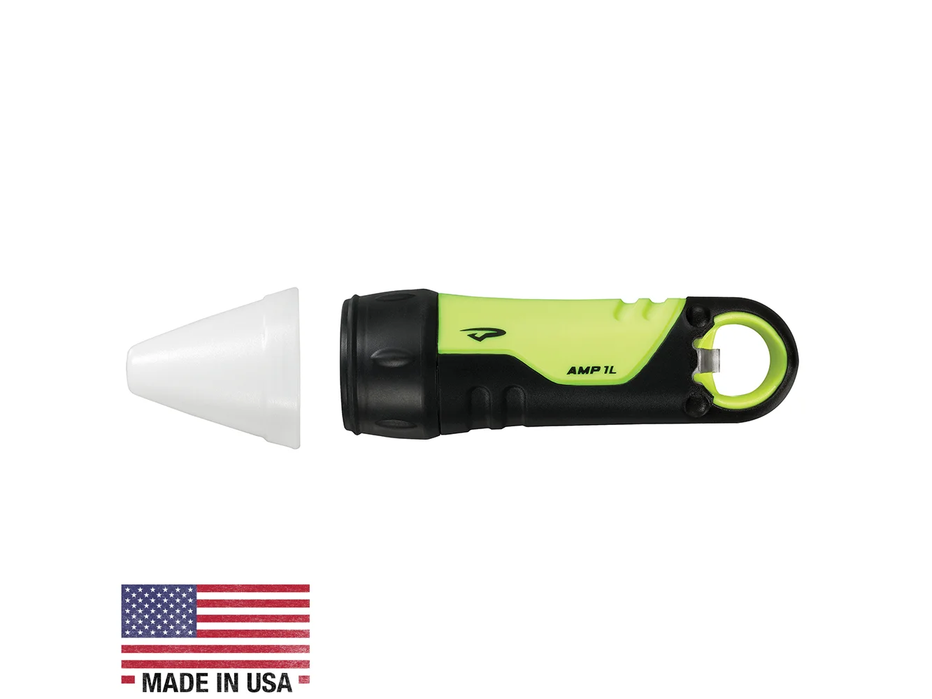 Princeton Tec Amp 1L w/ White Cone - Neon Yellow