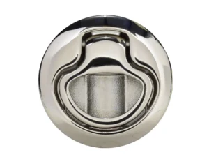 Southco Flush Pull Latch - Pull To Open - Non-Locking Polished Stainless Steel