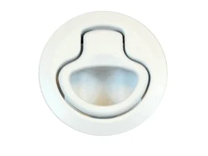Southco Flush Pull Latch - Pull To Open - Non-Locking White Plastic