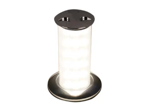 Quick Secret 3W Retractable Lamp w/Automatic Switch IP66 Mirrored Chrome Finish - Warm White LED