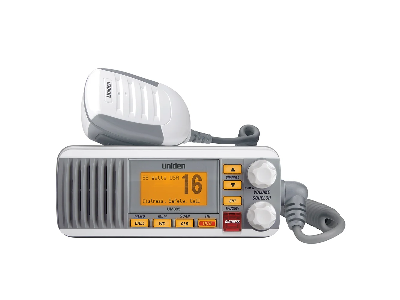 Uniden UM385 Fixed Mount VHF Radio - White