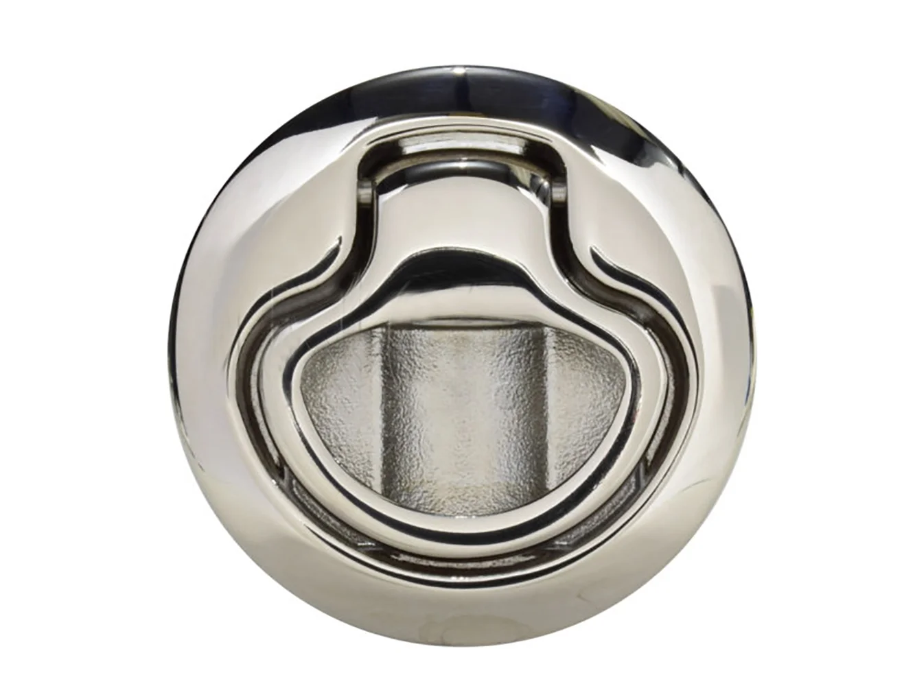 Southco Flush Pull Latch Pull to Open - Non-Locking - Polished Stainless Steel