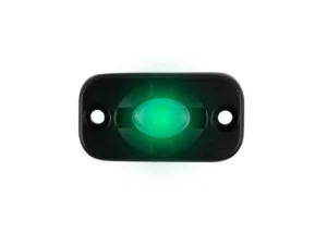 HEISE Auxiliary Accent Lighting Pod - 1.5" x 3" - Black/Green