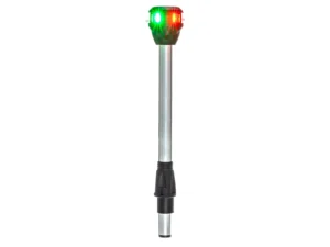 Attwood LightArmor Bi-Color Navigation Pole Light w/Task Light - Straight - 10"